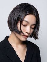 エーヴ 【暗髪 コリアンブラック】× 丸みショートボブ