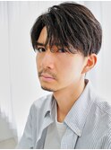 men's/メンズ/リバースセンターパート/ニュアンスパーマフェード
