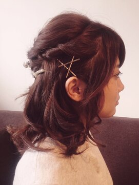 アイルビーヘア(I'll b hair) 【下北沢＊I'll b hair＊】バックカチューシャ☆ハーフアップ
