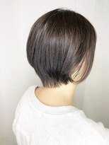 デイジー インデックスヘア 大島店(DAISY index hair) ワンサイドショート×ベージュカラー×耳掛け