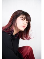 ビハインドザカーテン(BEHIND THE CURTAIN)&nbsp;ミディアム×レッドカラー