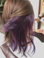 美容室ふうたん&nbsp;インナーカラー　パープルヘイズ