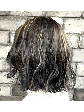 ラヴィエール(LAVIERE by R-EVOLUT) 極細大人3Dハイライト　ジェシカライツ　グレージュ　店長　柿本