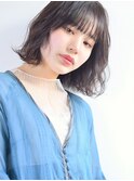 広瀬すずさん風　黒髪でも柔らかいエアリーパーマ