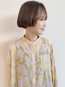 トップヘアーヒルズ 安城(TOP HAIR HILLS) 大人可愛いカエラちゃんボブ！/前髪パーマ/ニュアンスカラー