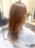 インスタ人気ブリーチなしオレンジカラー♪