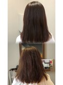 セミロング　ナチュラルストレート