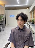 波巻きパーマ