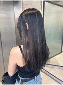 【lilley 稲永麻衣】ハイライトカラー+アッシュ+天神韓国ヘア