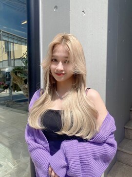 オニキス(ONYX) ブリーチカラー×抜きっぱなしブリーチ【aya】