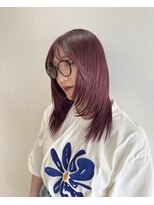 ゲリール ヘア プラス ケア(guerir hair+care) 【guerir hair + care】レイヤー×ラベンダーピンク
