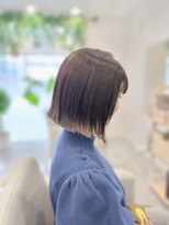 ツナグ(TSUNAGU)&nbsp;☆パツンとボブ×落ち着いたオリーブカラー