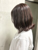ルノン(LUNON) ピンクグレージュ/ブリーチなし/ボブ/ピンクブラウン