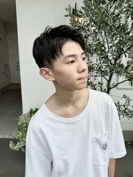 ユイバイラドンナ(Huit by LADONNA) ベリーショート/ダークアッシュ/ニュアンスパーマ/韓国マッシュ