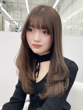 エヌアイ オモテサンドウ(ni omotesando) 秋冬人気カラー/ダークブラウン/韓国ワンカール　上野