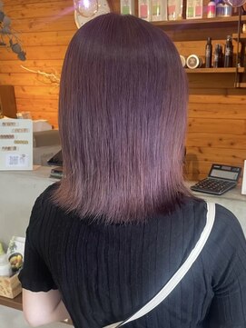 ビスクヘアデザイン(bisq hair design) ピンクブラウン　艶髪　髪質改善　韓国風　顔まわり　顔周り