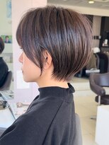 ハピネス 西大寺店(Happiness) ショートカット×ひし形ショートボブ×前髪あり30代40代50代