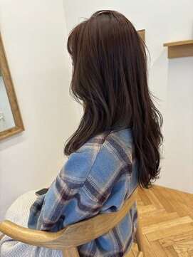 メク(meku) 初カラーで明るめピンクブラウン*