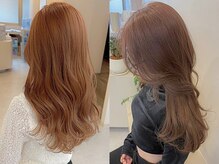 エトレ(etore)の雰囲気（ブリーチなしダブルカラーのオーダー多数。愛されベージュは人気）