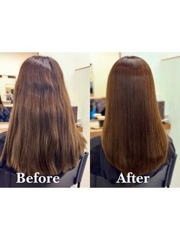 【表参道駅3分】口コミ抜群の毎日触りたくなる柔らか艶髪が叶う髪質改善ストレート！前髪縮毛矯正も◎
