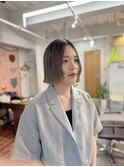 切りっぱなしボブ/ぱつっとボブ/外ハネボブ