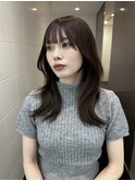 レイヤーカット/ハッシュカット/顔まわりレイヤー/韓国ヘア