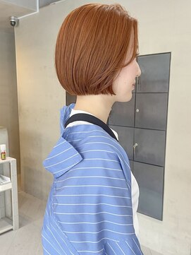 ヘアー アイス ルーチェ(HAIR ICI LUCE) ブリーチなしダブルカラーオレンジ/落合