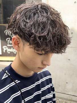 エリマ 横浜西口(elima) 横浜西口メンズカットツイストスパイラルパーマラウンドマッシュ
