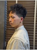 大人のルーズショートパーマ