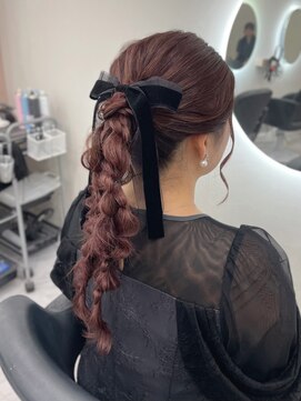 クラン 東心斎橋店(Clan) 編み下ろしツイン/心斎橋ヘアセット