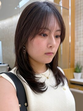 フォト 新宿三丁目(foto) ミディアムレイヤー/レイヤーカット/ストレート/縮毛矯正