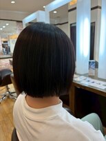 ヴァンカウンシル 清須店(VANCOUNCIL)&nbsp;丸みショートボブ 黒すぎない黒髪カラー