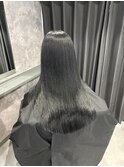 ケアブリーチ×ブルーブラック 髪質改善TR 艶ロング 心斎橋