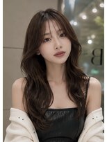ベル 新宿(Belle)&nbsp;大人ヘア　韓国ヘア　レイヤーカット　ベージュカラー　新宿