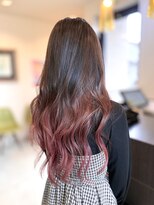 イマージュヘアー&nbsp;ローズピンクグラデーション