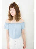 ショートバング　グラデーション