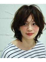 ホラン(HoLan)&nbsp;【スポンテニアス】無造作くせ毛風カール☆メッシュグレージュ☆