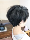 ショートでも柔らかいマッシュショートスタイル☆