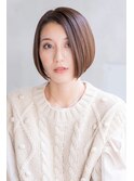 Amer 大人フェミニンボブ　イルミナカラー　【新宿】