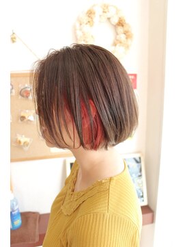 ジップヘアー(ZipHair) Zip Hair ★ショートボブ×インナーカラー★
