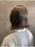 ぱつ切り外ハネボブ×似合わせインナーカラー