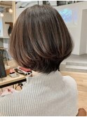 ミニボブ/ココアベージュ/アッシュブラウン/透明感ボブ[日比谷]
