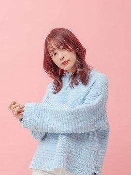 ラフィス ヘアー クラン 広島本通店(La fith hair clan) 【La fith】くびれミディ×シアーピンク