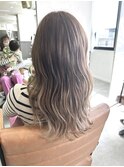 【Plume】ロング×スモーキーベージュ