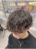 波巻きパーマ