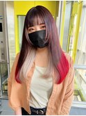 ハイトーン裾カラーデザインカラー10代20代