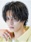 ツイストスパイラルパーマセンターパート