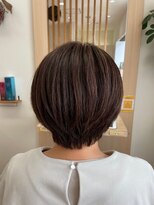 アメイジングヘアー 中沢店(AMAZING HAIR)&nbsp;大人ショート/ハイライト/白髪ぼかし/ナチュラル/丸みショート