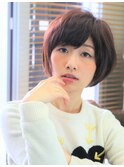 ピンク系グレイカラー【山口市白髪ぼかし】【山口市脱白髪染め】