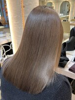 ロンド エスポワール 錦糸町(Lond espoir)&nbsp;アッシュミルクティー前髪パーマボブ【ボブ/縮毛矯正/北澤華】